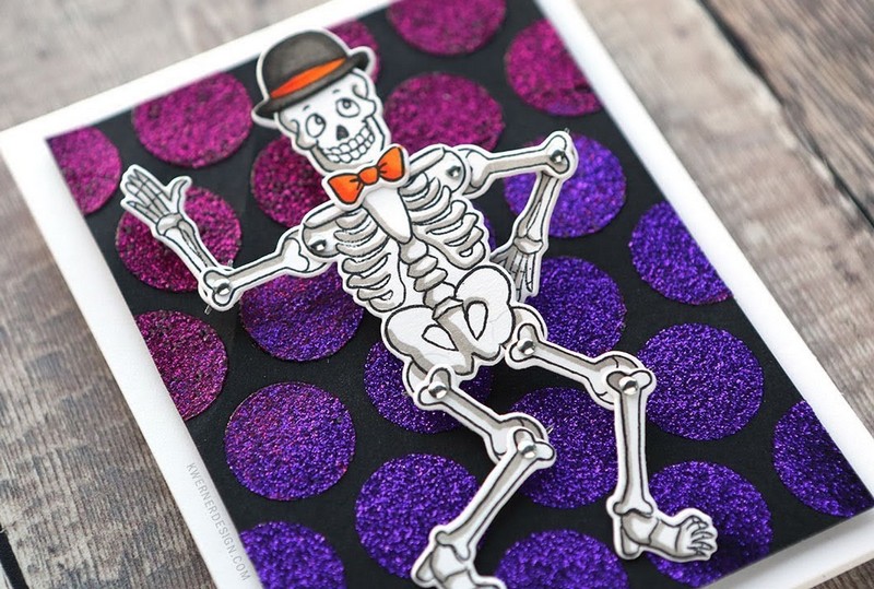 *** Art Impressions - WIGGLE WOBBLE / SKELETON - silikonová razítka a šablony