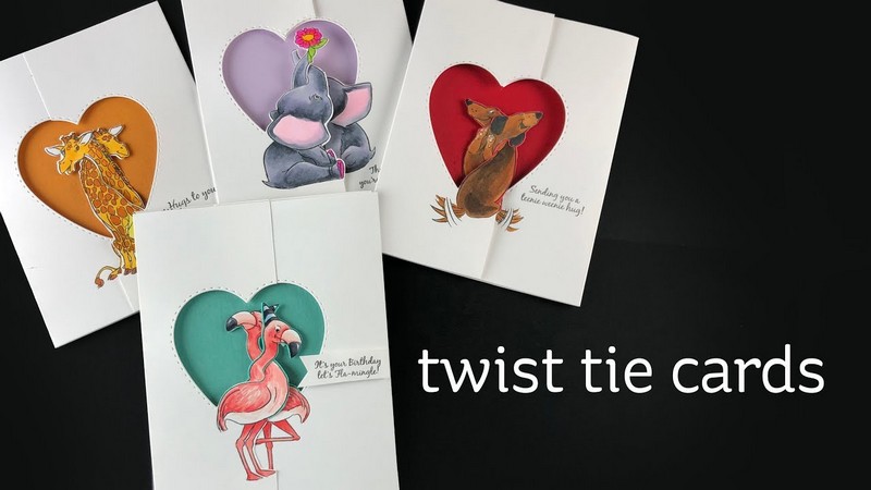 *** Art Impressions - TWIST TIES / FLAMINGO - silikonová razítka a šablony