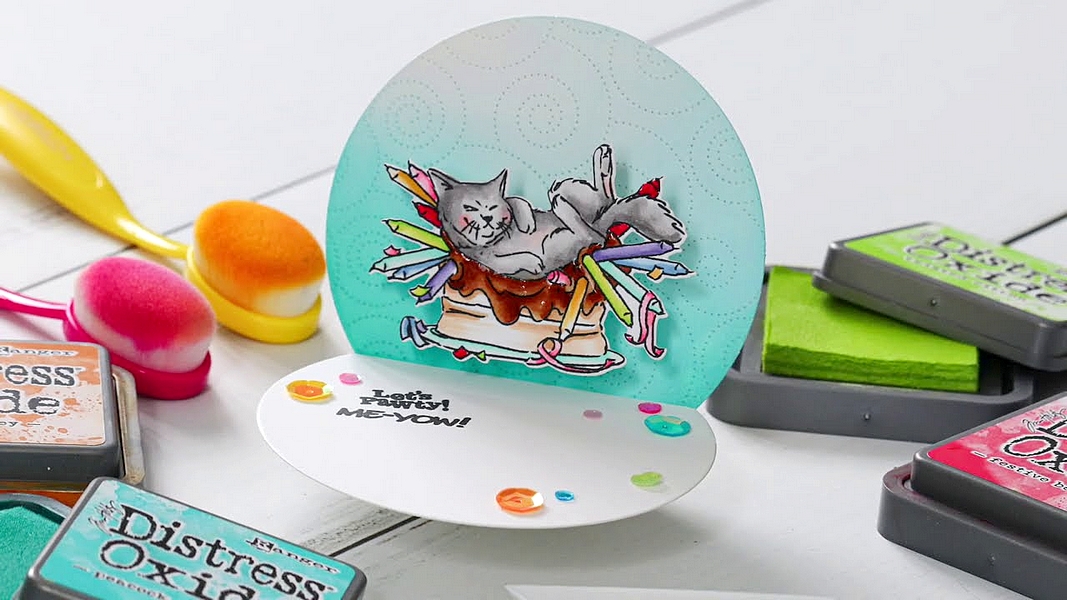 *** Art Impressions - FELINE SET - razítka a šablony