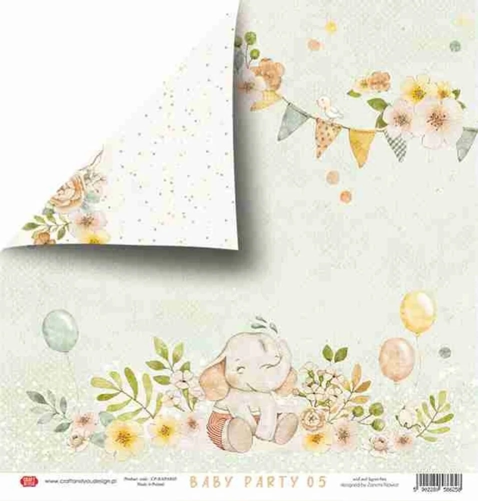 Craft & You - BABY PARTY 6x6 - scrapbookové papíry