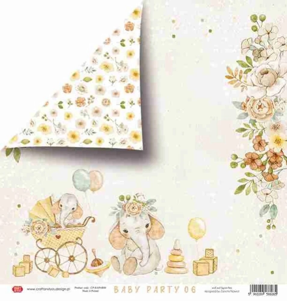 Craft & You - BABY PARTY 6x6 - scrapbookové papíry