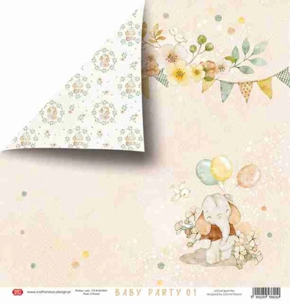 Craft & You - BABY PARTY 6x6 - scrapbookové papíry
