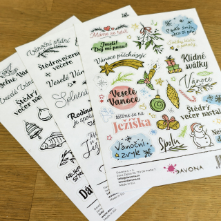 VÝPRODEJ - sada samolepek č. 9