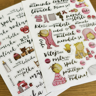 VÝPRODEJ - sada samolepek č. 8