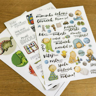 VÝPRODEJ - sada samolepek č. 3