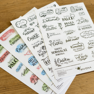 VÝPRODEJ - sada samolepek č. 2