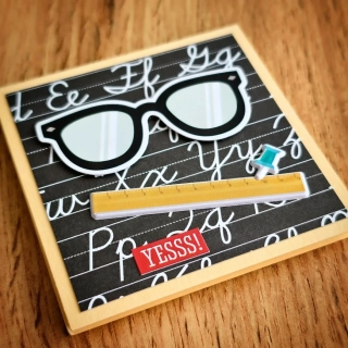 POST-IT BLOČEK | Pro paní učitelku - brýle a pravítko (839)