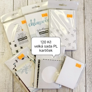 Kartičky PA - velká sada (klučičí a mix)