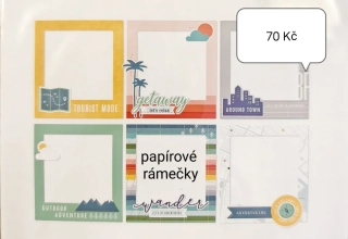 Papírové rámečky cestovní