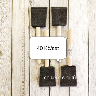 Pěnové štětce 4 ks