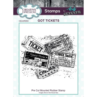 Creative Expressions - GOT TICKETS - cling razítko