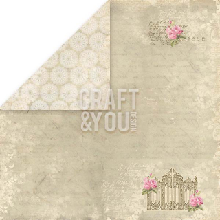 *** Craft & You - WEDDING GARDEN 01 - scrapbooková čtvrtka