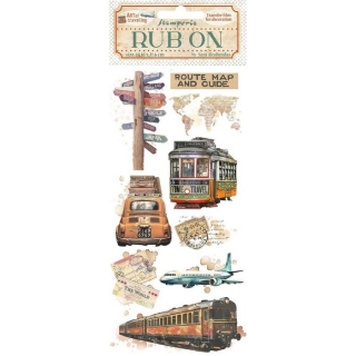 Stamperia - ART OF TRAVELLING #2 Rub-Ons - propisoty