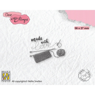 Nellie Snellen - MADE WITH LOVE 2 - silikonové razítko