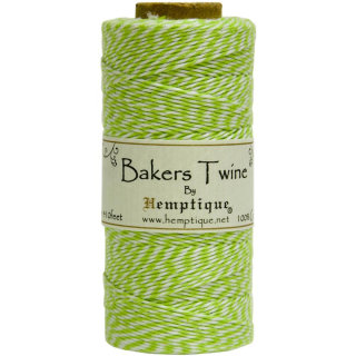 Hemptique - BAKERS TWINE / LIME (10 m) - kroucený provázek