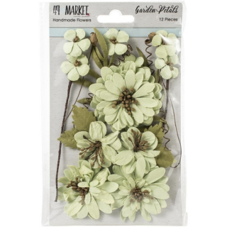 *** 49 & Market - GARDEN PETALS / MINT - papírové kytičky
