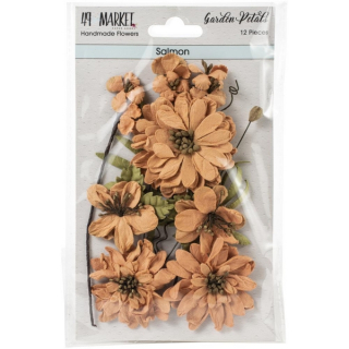 *** 49 & Market - GARDEN PETALS / SALMON - papírové kytičky