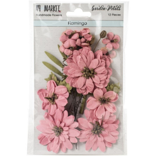 *** 49 & Market - GARDEN PETALS / FLAMINGO - papírové kytičky
