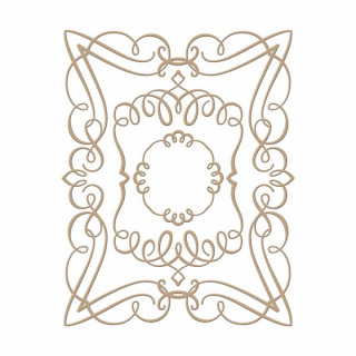 Spellbinders - HOTFOIL STAMP / ELEGANT RECTANGLE - kovová razítka