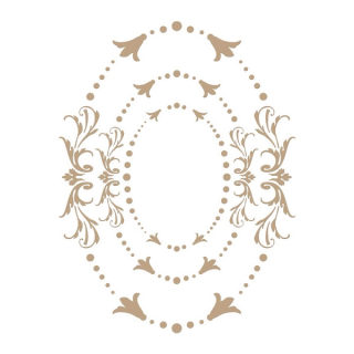 Spellbinders - HOTFOIL STAMP / IMPERIAL ADORNED OVALS - kovová razítka