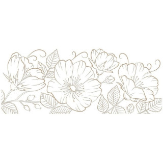 Spellbinders - HOTFOIL STAMP / SWEET BLOOMS BORDER - kovové razítko