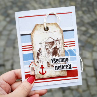 PŘÁNÍ K NAROZENINÁM - léto u jezera retro