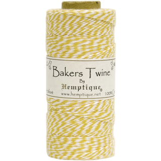 Hemptique - BAKERS TWINE / YELLOW (10 m) - kroucený provázek