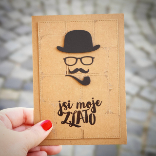 PŘÁNÍ K NAROZENINÁM / PRO RADOST - gentleman "Jsi moje zlato"