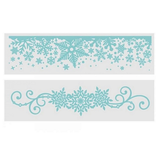 *** Crafter´s Companion - WATERCOLOUR CHRISTMAS / SNOWFLAKE EDGES - embossovací kapsy