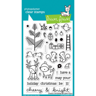 Lawn Fawn - CHEERY CHRISTMAS - silikonová razítka