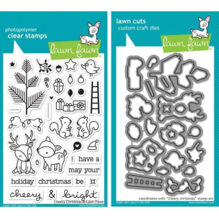 Lawn Fawn - CHEERY CHRISTMAS - razítka a šablony