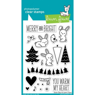 Lawn Fawn - SNOW DAY - silikonová razítka