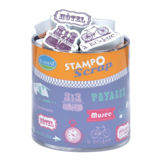 *** Aladine - STAMPO SCRAP / JOURNEY WORDS - gumová razítka