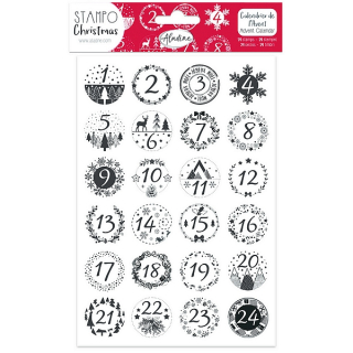 Aladine - STAMPO CHRISTMAS / ADVENT CALENDAR II - gumová razítka