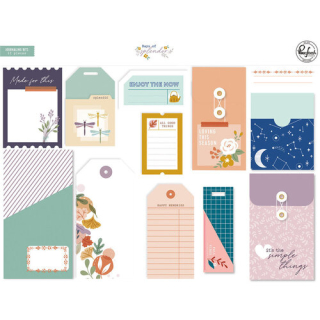 *** Pinkfresh Studio - DAYS OF SPLENDOR Journaling Bits - visačky a obálky