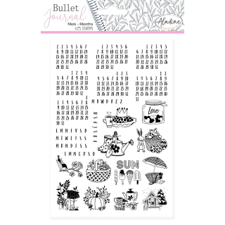 *** Aladine - BULLET JOURNAL / CALENDAR - gumová razítka