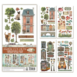 Stamperia - ART OF TRAVELLING Paper Cut-Outs - papírové výřezy
