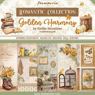 Stamperia - GOLDEN HARMONY 12x12 - scrapbookové papíry