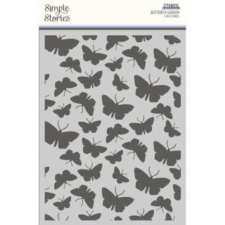 Simple Stories - SIMPLE VINTAGE INDIGO GARDEN 6x8 - šablona / maska