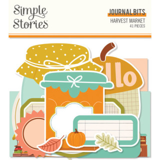 Simple Stories - HARVEST MARKET Journal Bits - papírové výřezy