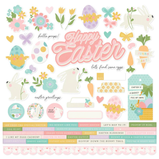 *** Simple Stories - HOPPY EASTER Combo Stickers - samolepky