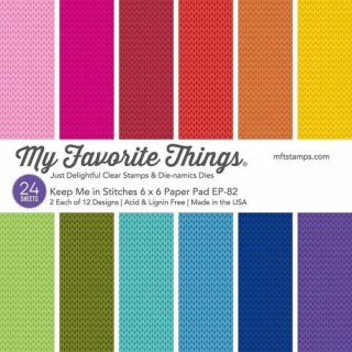 *** My Favorite Things - KEEP ME IN STITCHES 6x6 - scrapbookové čtvrtky