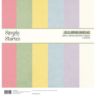 Simple Stories - SIMPLE VINTAGE MEADOW FLOWERS Basics Kit - kompletní sada