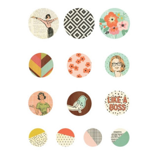 Simple Stories - THE RESET GIRL Bradz - ozdobné svorky