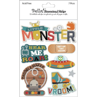 Bella! - BOY Layered Stickers - 3D samolepky