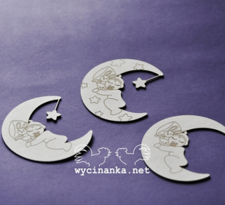 Wycinanka (477) - SPÍCÍ MIMINKO - kartonové výřezy