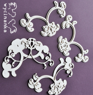 Wycinanka (544) - BAROQUE / ORNAMENTY - kartonové výřezy