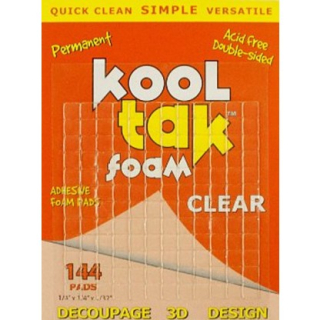 Kool Tak - CLEAR FOAM Adhesive Squares - průhledné 3D čtverečky