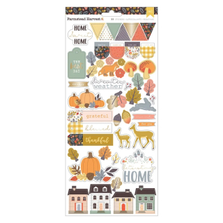 *** American Crafts - FARMSTEAD HARVEST Icon Stickers - samolepky