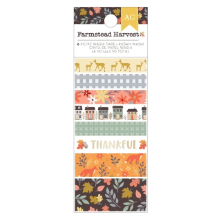 American Crafts - FARMSTEAD HARVEST Washi Tapes - papírové pásky